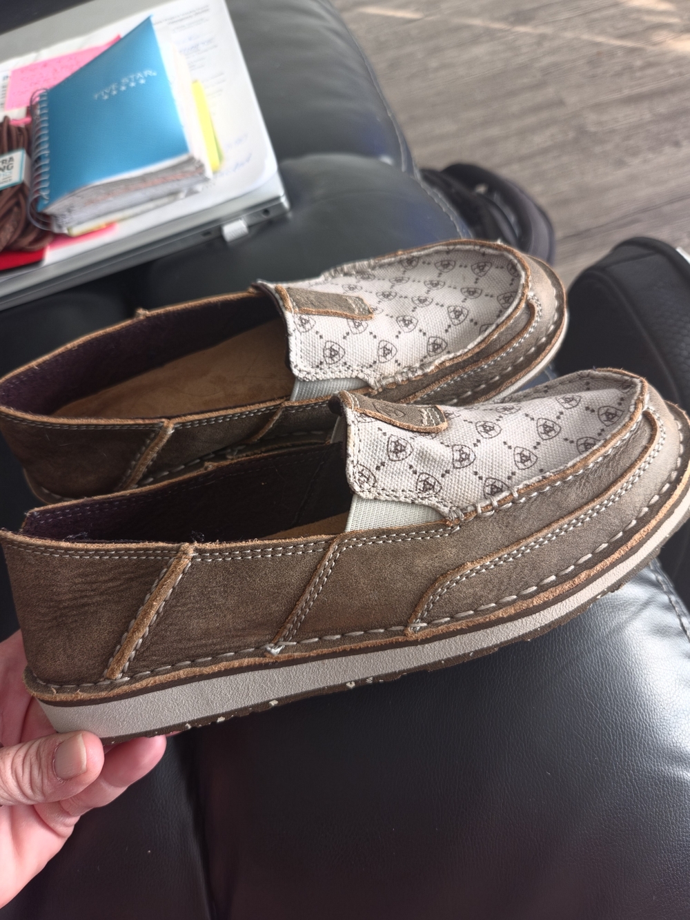 Ariat Brown and Cream Slip-On Women's Loafers